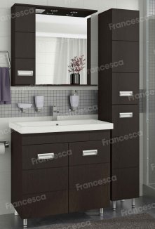 Тумба с раковиной Francesca Кубо 80 - купить по цене 20590 руб. в интернет-магазине картинка 3