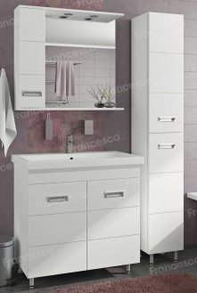 Тумба с раковиной Francesca Кубо 80 - купить по цене 20590 руб. в интернет-магазине картинка 4