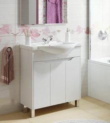 Тумба с раковиной Alavann Crystal 75 - купить по цене 27720 руб. в интернет-магазине картинка 1