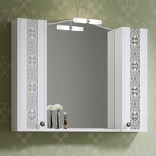Зеркало-шкаф Alavann Elizabeth 100 - купить по цене 22770 руб. в интернет-магазине картинка 1