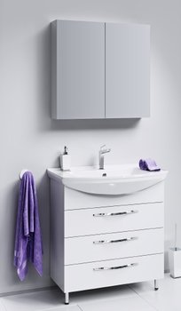 Мебель для ванной Aqwella Аллегро 75 3 ящика - купить по цене 42693 руб. в интернет-магазине картинка 1