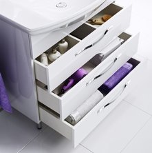 Мебель для ванной Aqwella Аллегро 75 3 ящика - купить по цене 42693 руб. в интернет-магазине картинка 4