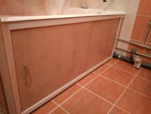 Экран под ванну Бежевый текстура - купить по цене 13695 руб. в интернет-магазине картинка 1
