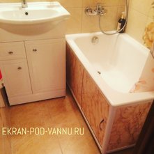 Экран под ванну Светло-Коричневый мрамор - купить по цене 13695 руб. в интернет-магазине картинка 2