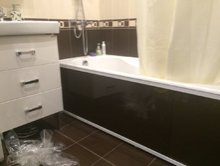 Экран под ванну раздвижной Темный шоколад - купить по цене 13695 руб. в интернет-магазине картинка 1