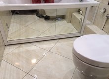 Зеркальный экран на роликах - купить по цене 15675 руб. в интернет-магазине картинка 1