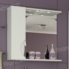 Зеркало-шкаф Francesca Доминго 75 - купить по цене 12020 руб. в интернет-магазине картинка 1