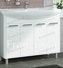 Тумба с раковиной Francesca Eco 105 - купить по цене 19980 руб. в интернет-магазине картинка 1