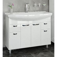 Тумба с раковиной Francesca Eco Max 105 - купить по цене 9870 руб. в интернет-магазине картинка 1