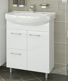 Тумба с раковиной Francesca Eco Plus 65 - купить по цене 9730 руб. в интернет-магазине картинка 1