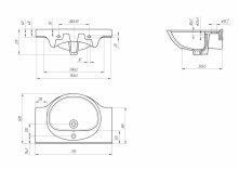 Тумба с раковиной Francesca Инфинити 80 - купить по цене 19580 руб. в интернет-магазине картинка 3