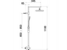 Душевая стойка Nikles Fresh 7Q/Led - купить по цене 45722 руб. в интернет-магазине картинка 2