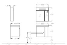 Тумба с раковиной Smile Стайл 60 - купить по цене 24420 руб. в интернет-магазине картинка 3