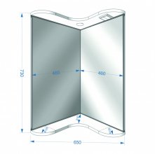 Мебель для ванной Francesca Империя 65 угловая - купить по цене 22400 руб. в интернет-магазине картинка 4