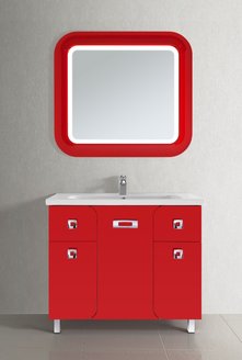 Тумба с раковиной VOD-OK Арнелла 90 напольная - купить по цене 31900 руб. в интернет-магазине картинка 3