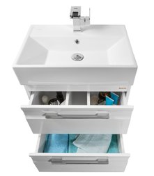 Мебель для ванной VOD-OK Мальта 60 два ящика - купить по цене 30096 руб. в интернет-магазине картинка 3